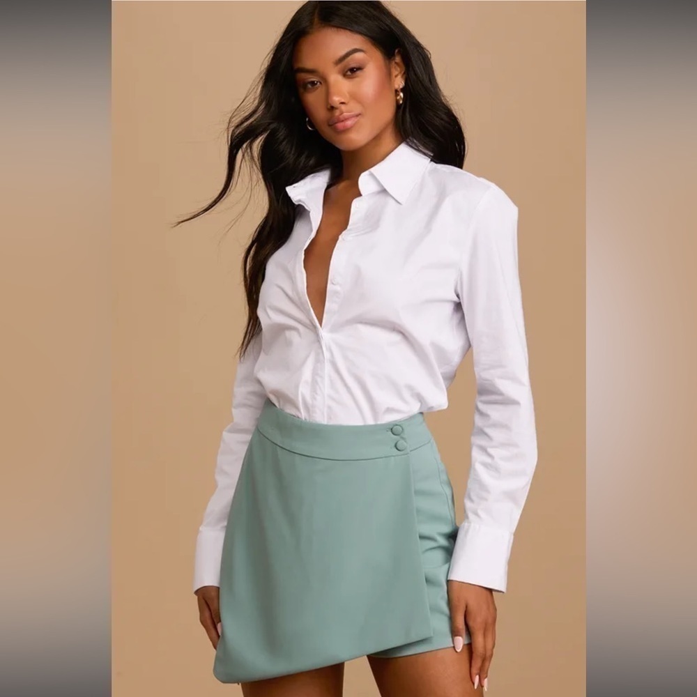 LULU’S Something to Talk About Teal Green High Waisted Skort - SOLD OUT ONLINE!